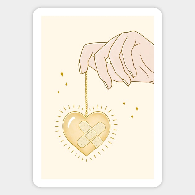 Protect Your Heart Sticker by Barlena